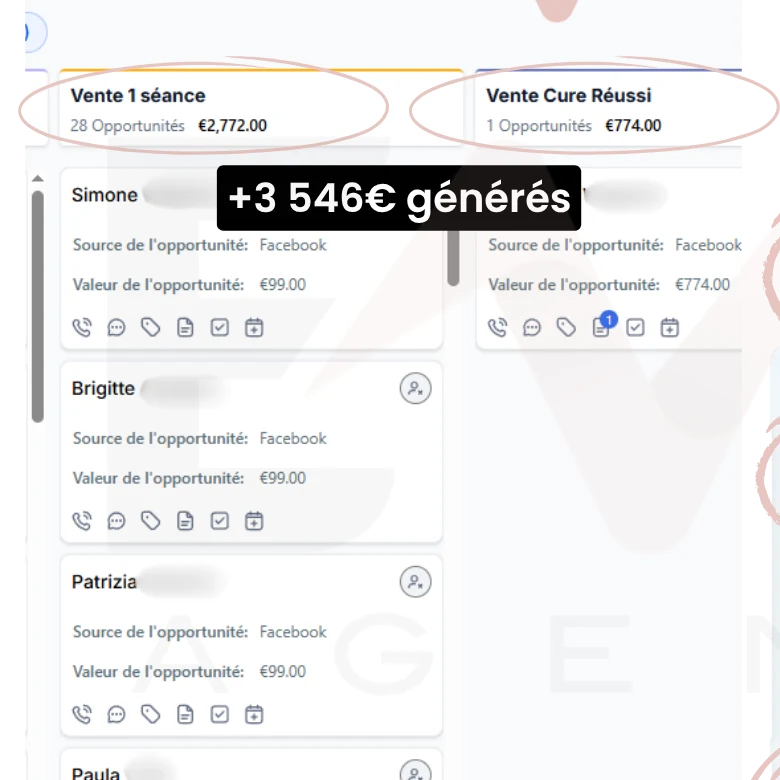 Capture des résultats de Isabelle
